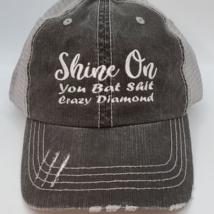 Womens Hat, Shine On You Bat Shit Crazy Diamonf